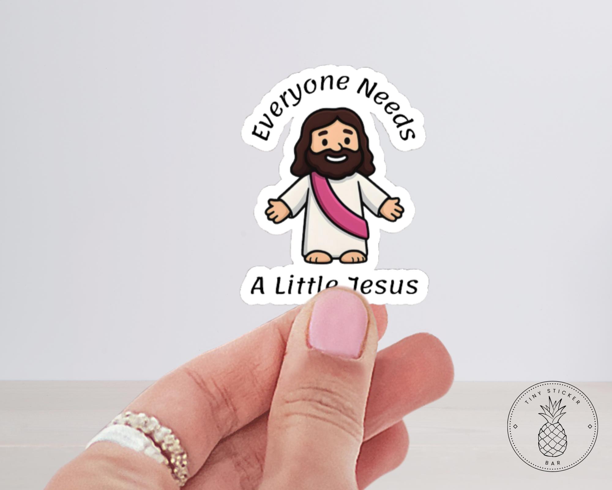 "Everyone Needs A Little Jesus" Vinyl Sticker