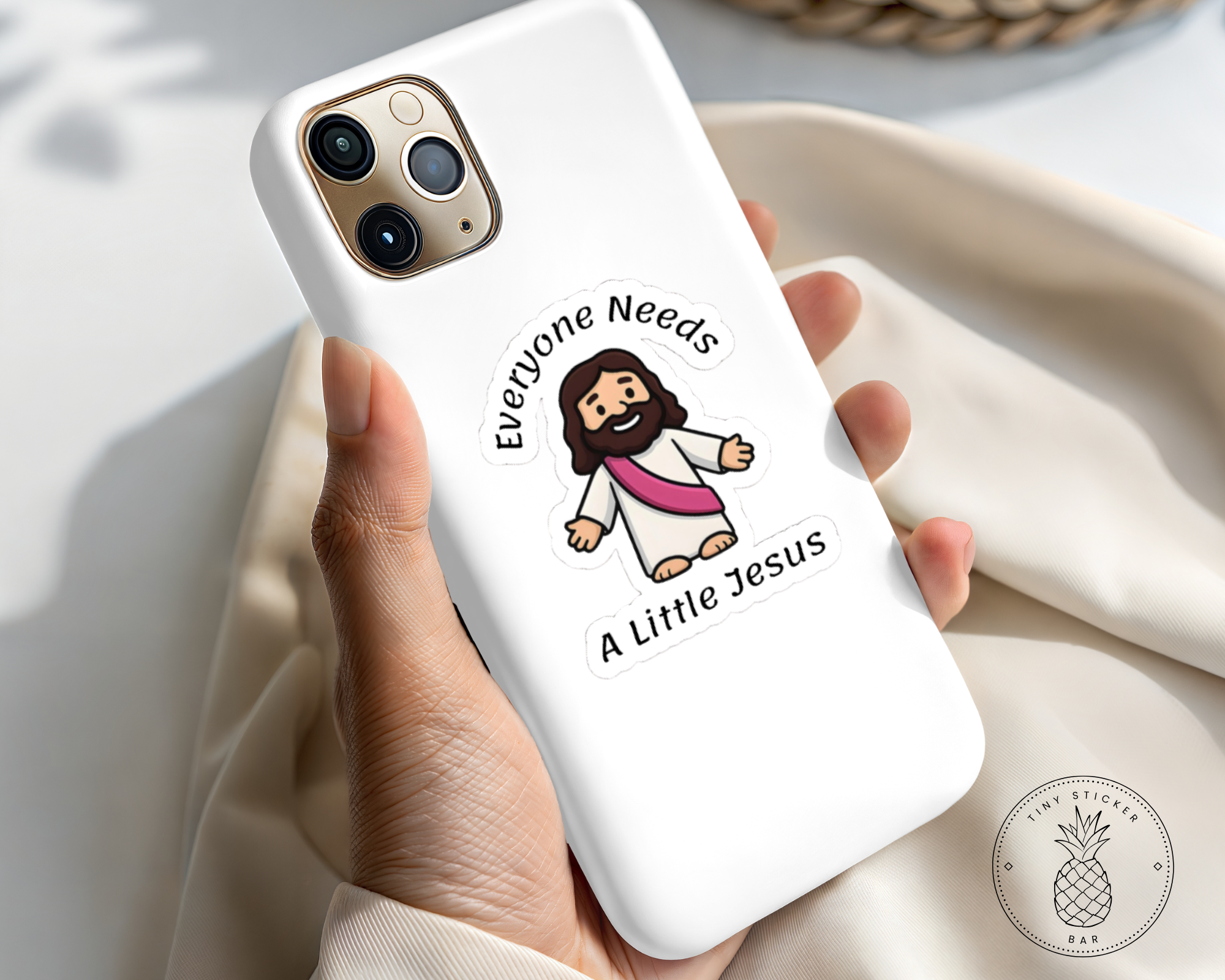 "Everyone Needs A Little Jesus" Vinyl Sticker