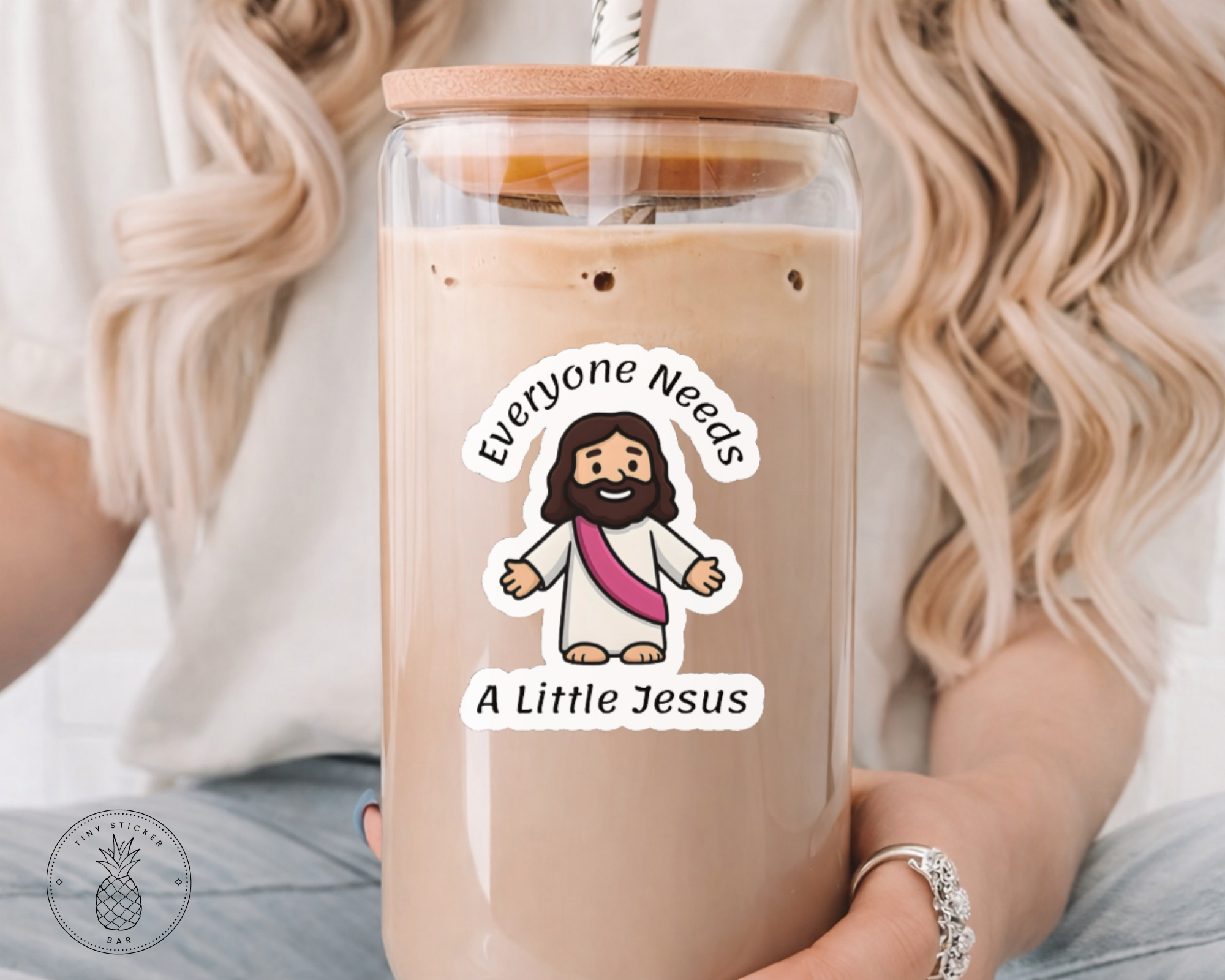 "Everyone Needs A Little Jesus" Vinyl Sticker